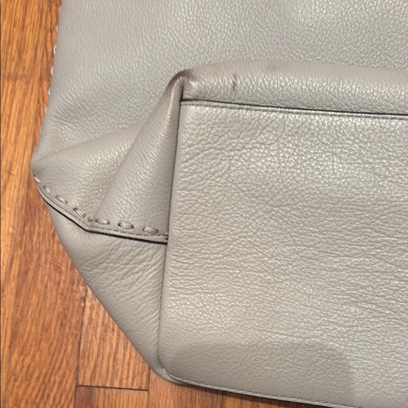 Cole Haan Gray Leather-Like Tote Bag Gently Used - Picture 10 of 15